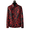 Men's Autumn New Fashion Digital Printed Shirt Loose