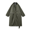 Retro Olive Green Trench Coat Mid-length Loose Women