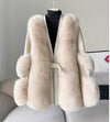 Loose Fashionable Warm Mid-length Fur Coat