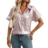 Casual Relaxed Fit Womens Short Sleeve Top