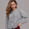 High-grade Idle Style Loose Crew Neck Coat
