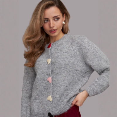 High-grade Idle Style Loose Crew Neck Coat
