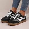 Large Size White Shoes Women's Retro Fashion Round Head Sports