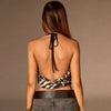 Back-cross Strap Design Backless Halter Vest