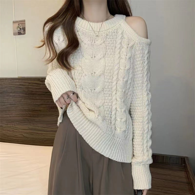 Idle Style Loose Long Sleeve Top Sweater For Women