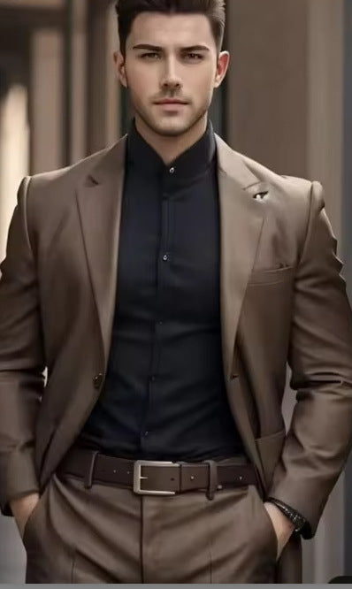 Completo da uomo tre pezzi abbigliamento da lavoro abbigliamento formale