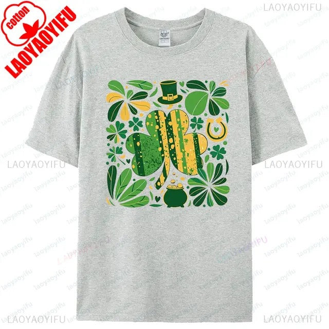Lucky Clover Shirt Top Womens