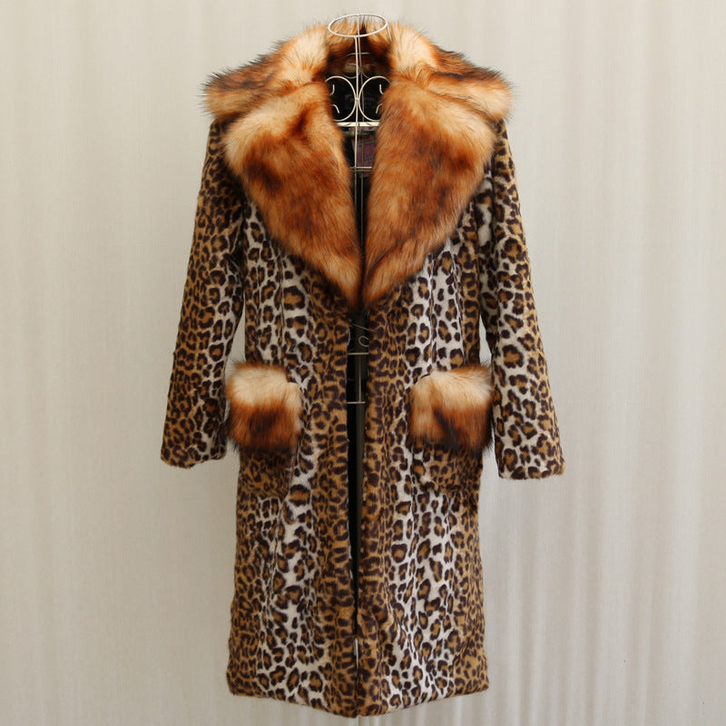Long Fur Mink Casual Warm Jacket
