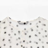 Top semi-trasparente alla moda, semplice e versatile in stile europeo e americano
