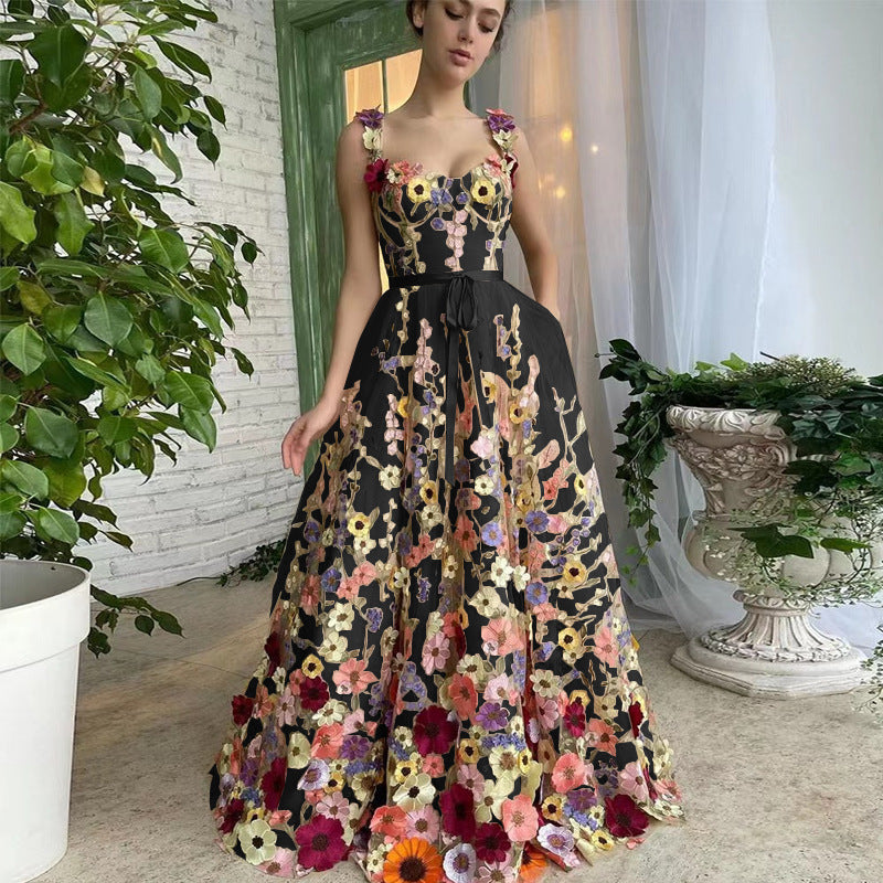 Sevintage Abiti da ballo squisiti con fiori 3D a cuore