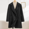 Fashion Double Breasted Woolen Coat Women