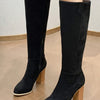 Women's Square Toe High Heel Fashion Boots