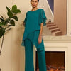 New Elegant Chiffon Solid-Color Loose Irregular Fashionable Set