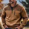 Men's Casual Coat Zipper Fleece Sweater