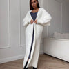 Imitation Mink White Sweater Cardigan Coat Women's Loose