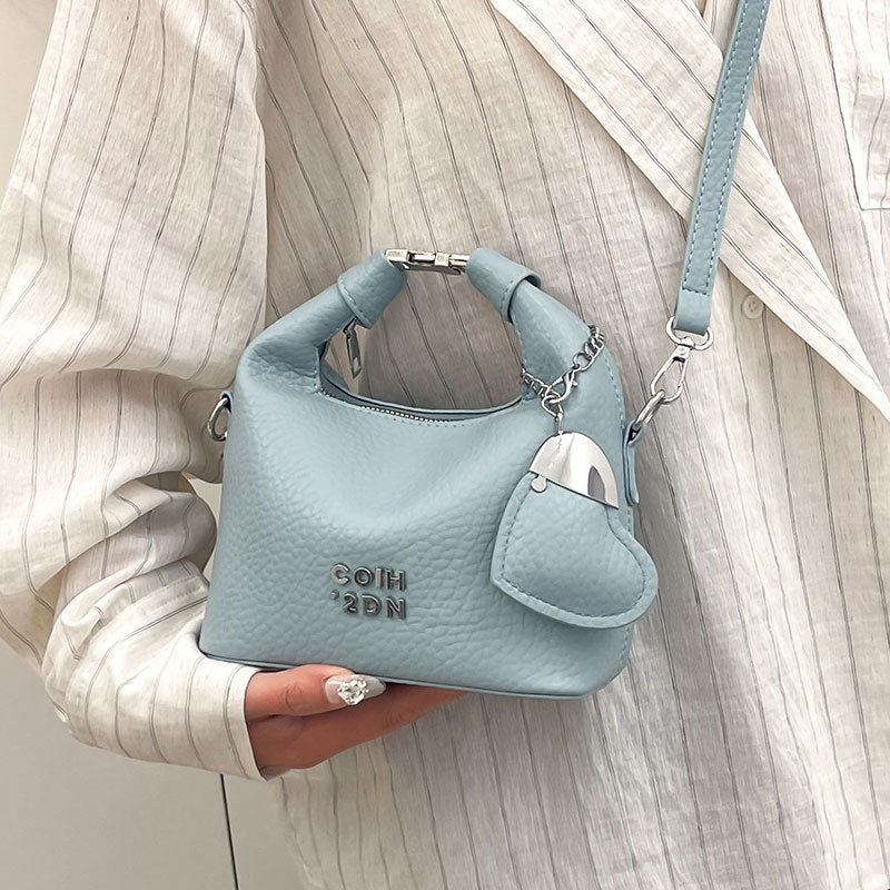 Fashionable Litchi Pattern Commuter Messenger Bag