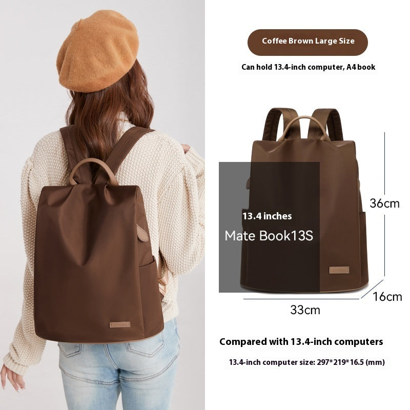 Women's Large-capacity Portable Fashionable Oxford Cloth Backpack