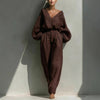 Long-sleeve Loose-fitting Trendy Unisex Retro Cotton-linen Set