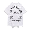 T-shirt casual con stampa fiamme