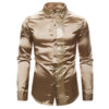 Host Ceremony Men's Lapel Long Sleeve Shirt