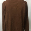 Retro Solid Color Corduroy Polo Collar Long Sleeve Sweatshirt