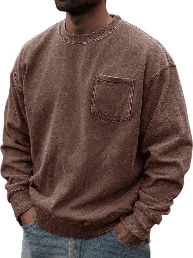 Men's Pullover Round Neck Long Sleeves Sweater