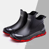 Fashion Non-slip Flat Short Rubber Boots Men