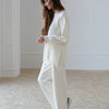 Women's Turtleneck Soft Fashion Casual Slit Sweater Suit