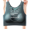 Reggiseno sportivo push-up anti-cedimento in pizzo senza tracce per taglie forti da donna