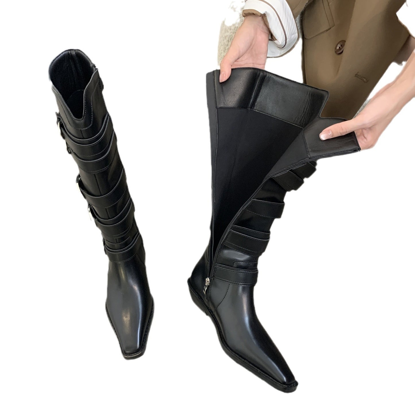 Stivali da cavaliere per bambini, nuovi, retrò, di alta qualità, autunnali e invernali