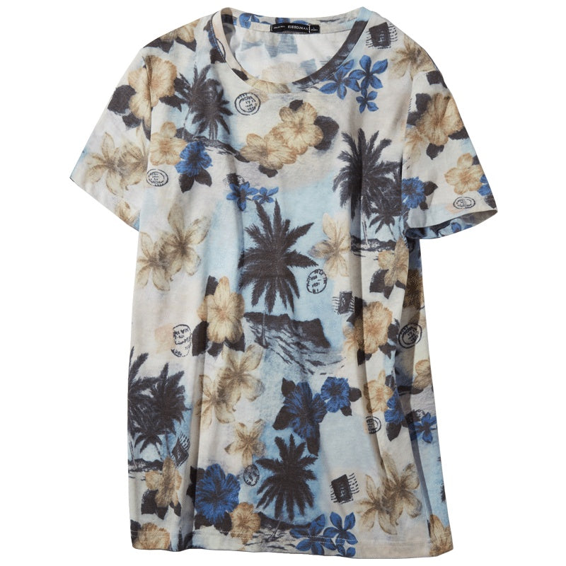 T-shirt a maniche corte da uomo girocollo