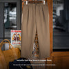American Retro Stretch Casual Pants Khaki Commuter Anti-wrinkle Tapered