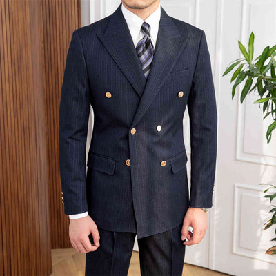 Abito Doppiopetto Slim Fit Stile Autunnale Nuovo