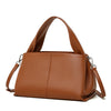 Female Solid Color Retro Texture Top Layer Cowhide Messenger Bag