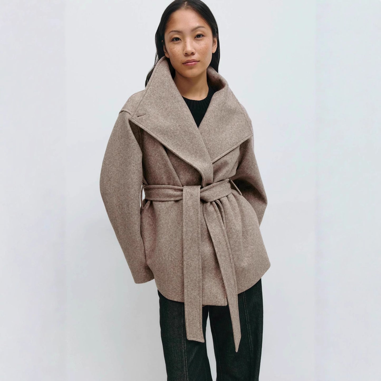 Autumn And Winter High-grade Mid-length Thick Woolen Coat