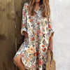 New Womens Printed Short Sleeve Shirt Dress