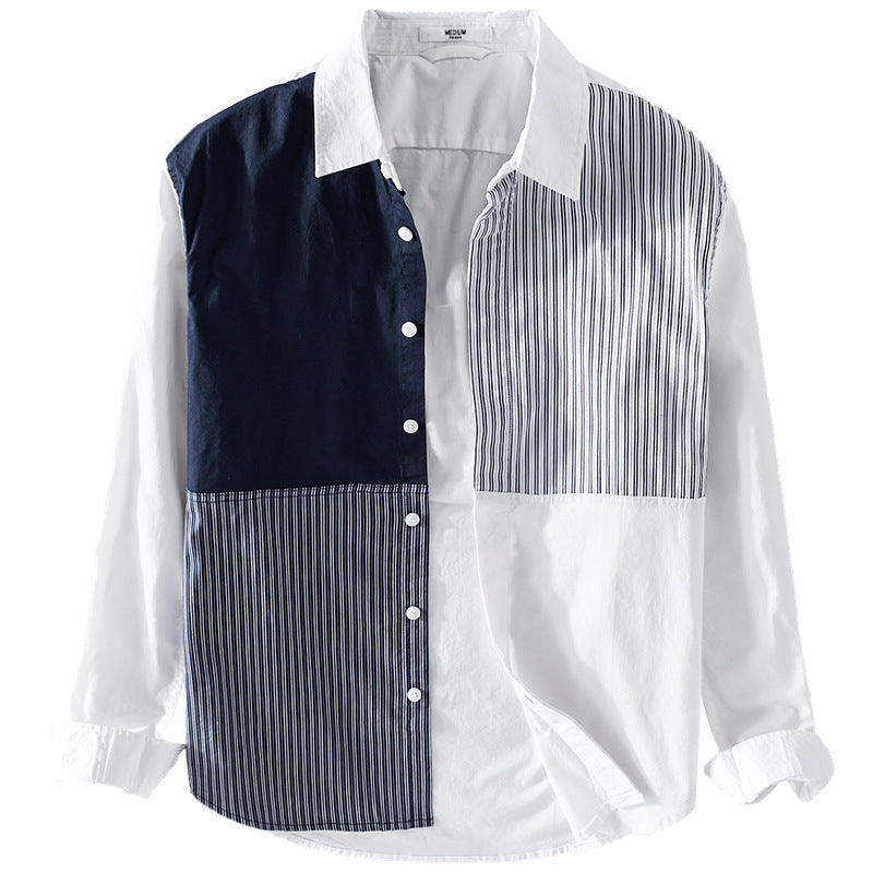 Fashion Youth Stripes Polo Collar Top