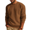 Maglione da uomo a girocollo in maglia a nido d'ape, top casual
