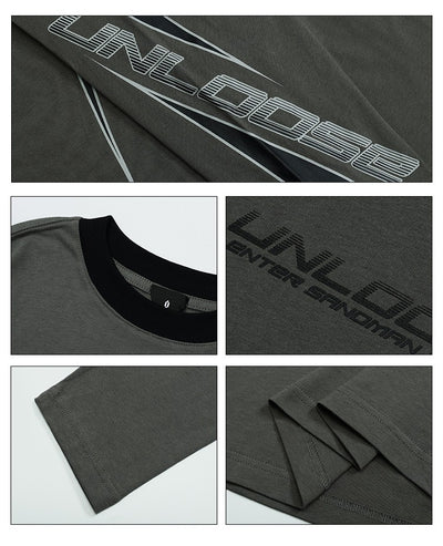 Round Neck Drop Shoulder Version Long Sleeves