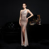 Abito da sera elegante, lungo, sottile, sexy, per sposa