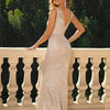 Abito da ballo in tulle con paillettes