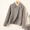 Double-sided Women's Short Small-sized High-grade Wool Overcoat