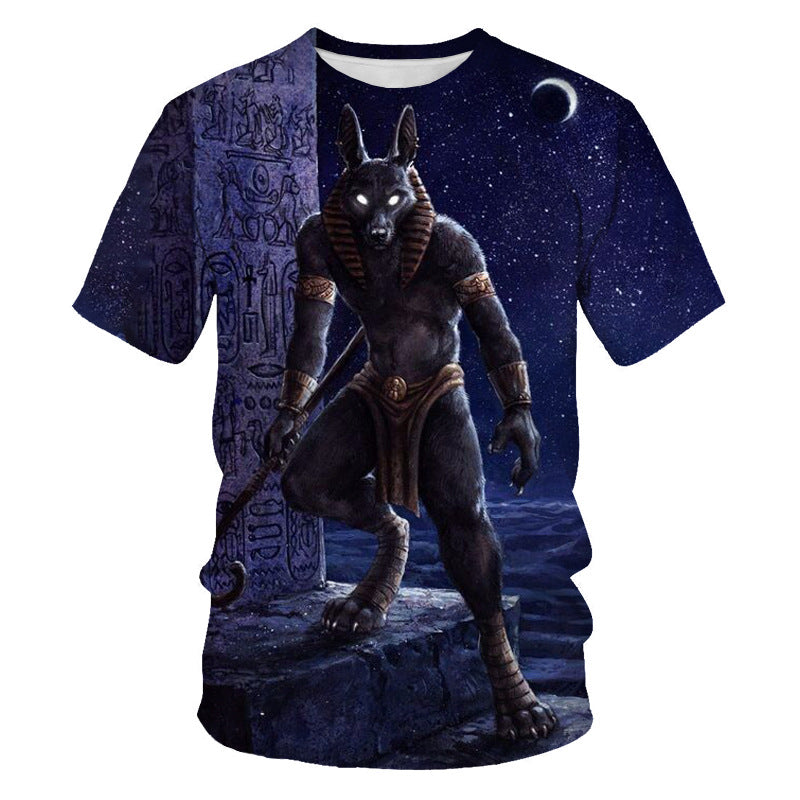 T-shirt da uomo a girocollo a manica corta