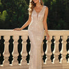 Abito da ballo in tulle con paillettes
