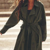 Trench lungo e cappotto largo da donna con cinturino