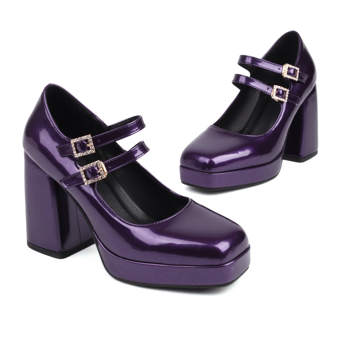 Fashion New Female Square Toe Mary Jane Shoes