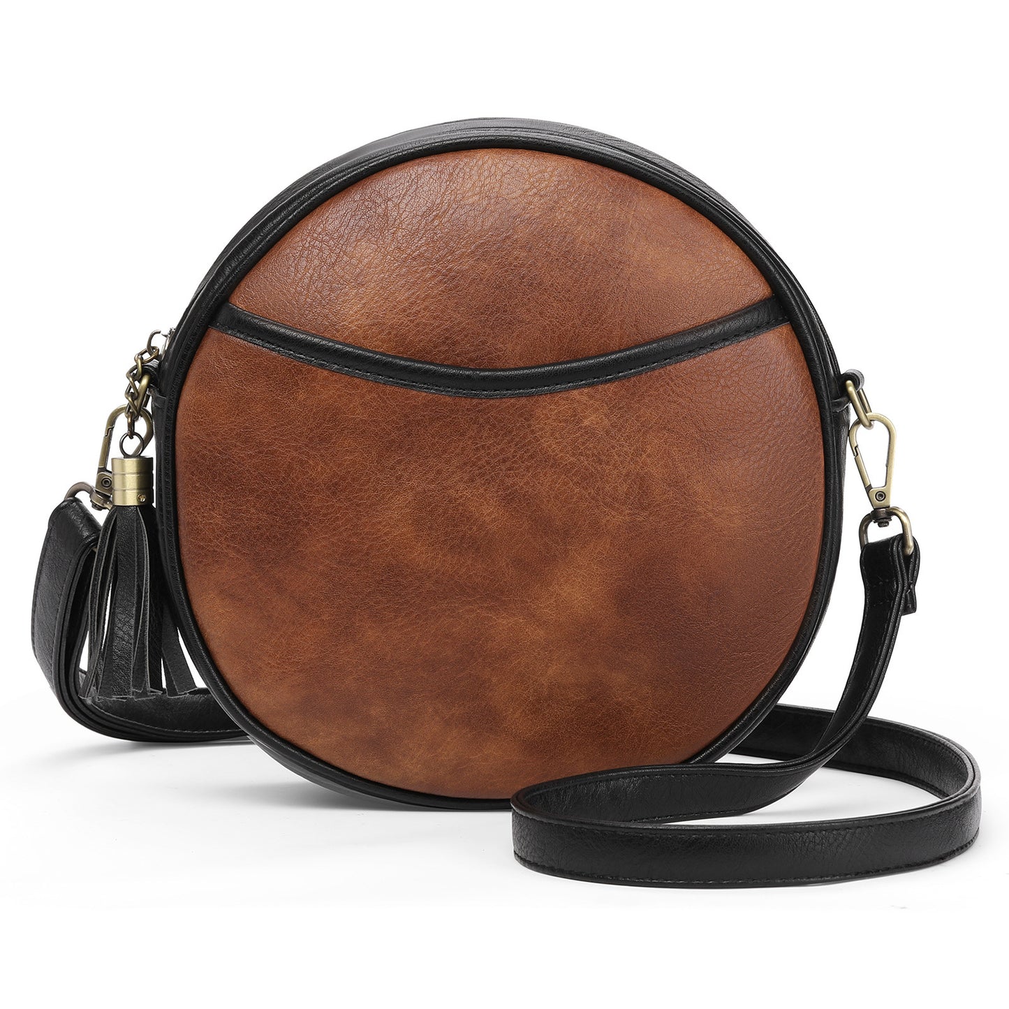 European And American Shoulder Retro Small Round Bag