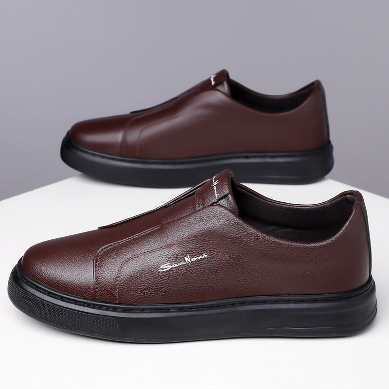 Scarpe slip-on casual e comode, traspiranti, antiscivolo, alla moda, con fondo morbido in gomma, punta tonda e tacco piatto