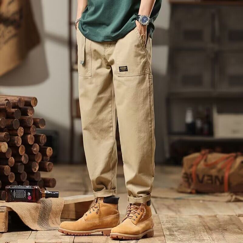Men's Overalls Autumn Straight High Waist