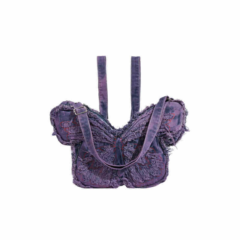 New Trendy Large Capacity Denim Shoulder Bag